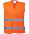 PW309 C474 Portwest Hi-Vis Two Band Vest Orange colour image